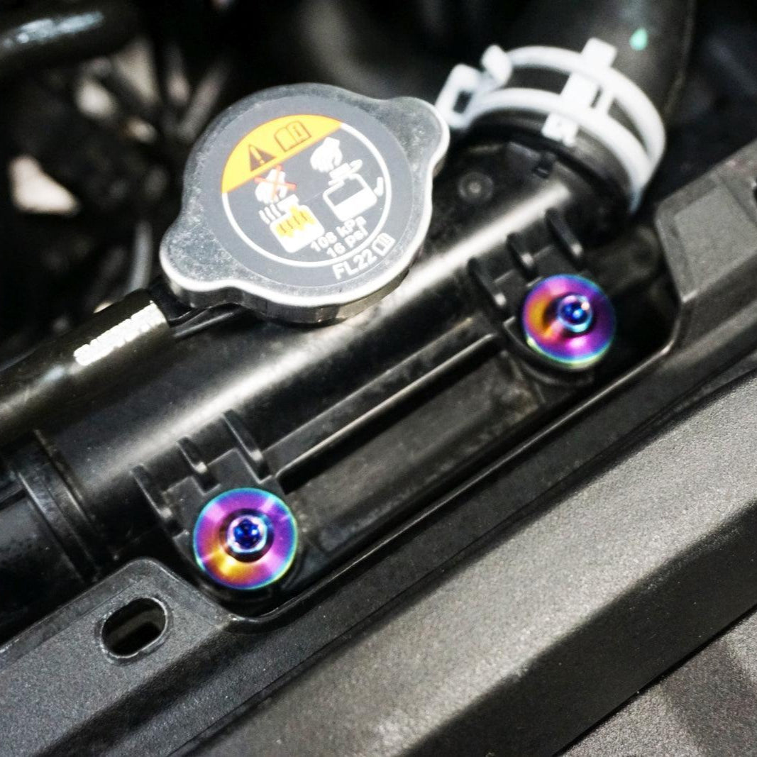ZSPEC "Stage 3" Dress Up Bolts® Fastener Kit for the '20-24 Mazda CX-30, Titanium - ZSPEC Design LLC - Hardware Fasteners - cx-30, Fastener Kit, mazda, stage 3 - zspecdesign.com