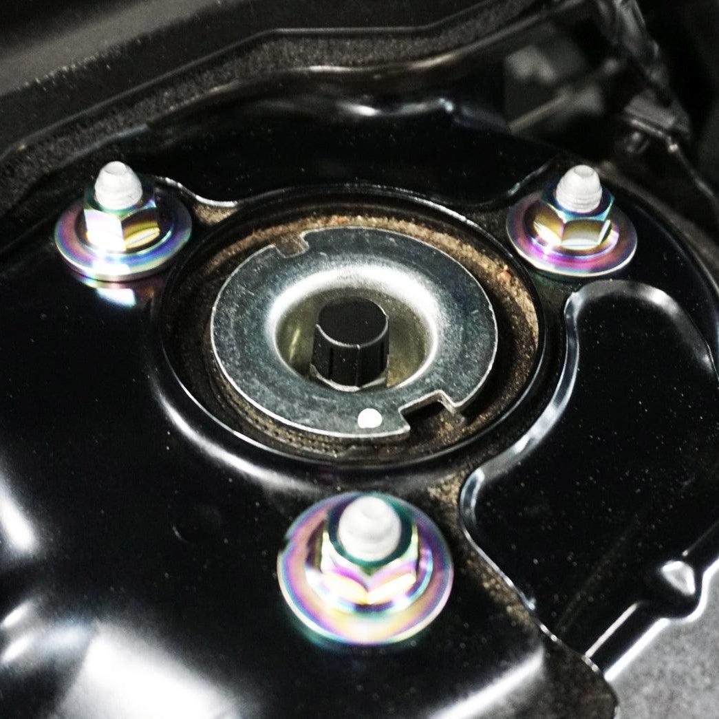 ZSPEC Shock Tower Nuts Hardware for the '20-24 Mazda CX-30, Titanium - ZSPEC Design LLC - Hardware Fasteners - cx-30, Fastener Kit, mazda, shock, shock tower - zspecdesign.com