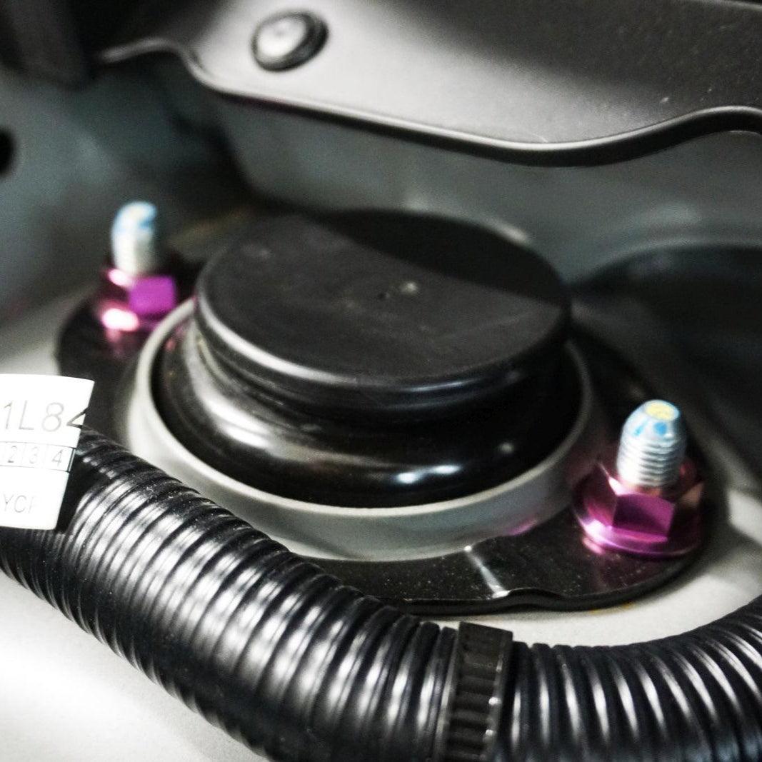 ZSPEC "Stage 1" Dress Up Bolts® Fastener Kit for '23+ Mitsubishi Mirage, Titanium - ZSPEC Design LLC - Hardware Fasteners - Fastener Kit, mirage, mitsubishi, stage 1, Washer Color - zspecdesign.com