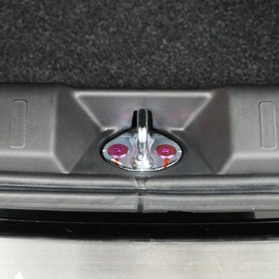 ZSPEC "Door Jams & Trunk-Area" Dress Up Bolts® Fastener Kit for '23+ Mitsubishi Mirage, Titanium - ZSPEC Design LLC - Hardware Fasteners - door jam, Fastener Kit, mirage, mitsubishi, Washer Color - zspecdesign.com