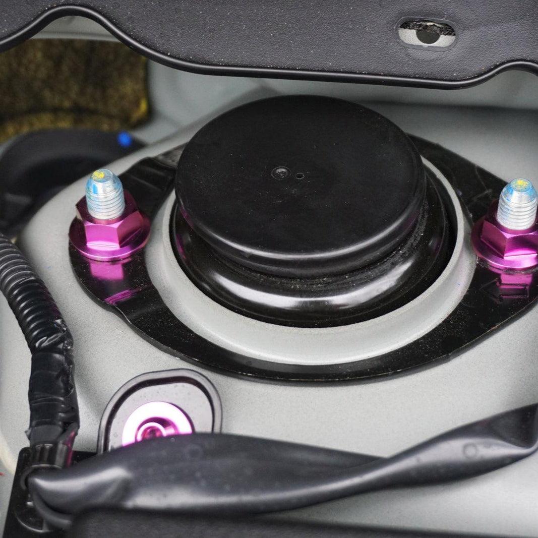 ZSPEC "Stage 1" Dress Up Bolts® Fastener Kit for '23+ Mitsubishi Mirage, Titanium - ZSPEC Design LLC - Hardware Fasteners - Fastener Kit, mirage, mitsubishi, stage 1, Washer Color - zspecdesign.com