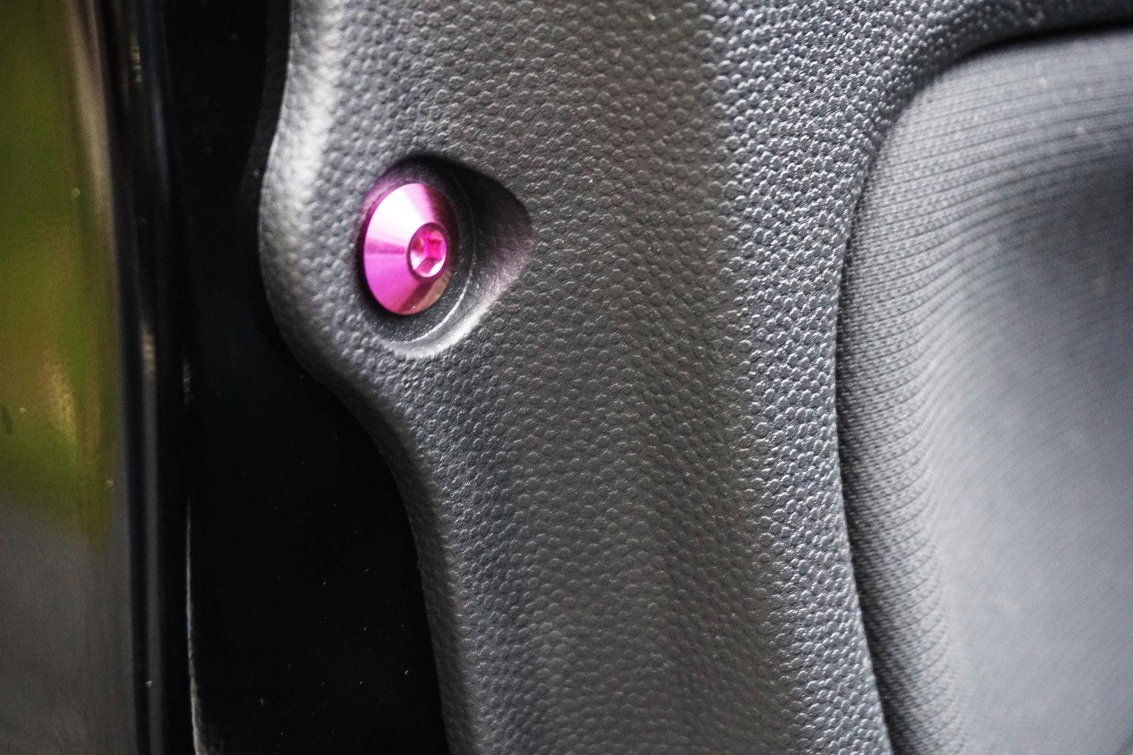 ZSPEC "Door Jams & Hatch Area" Dress Up Bolts® Fastener Kit for Mitsubishi Mirage 2023 Titanium  Keywords Engine Bay Upgrade Performance Merchandise Grade-5 GR5 Dress Up Bolts Hardware Design Car Auto JDM USDM