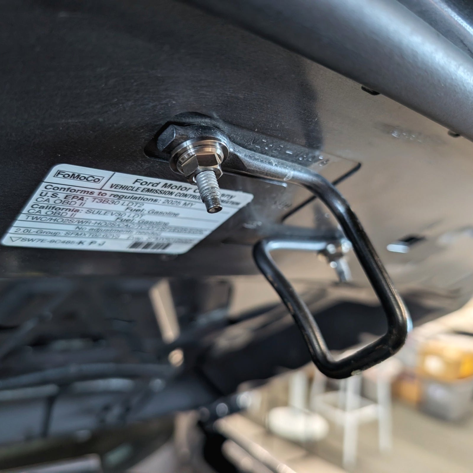 ブラック レプリカハンドバッグ ゴールド金具 ZSPEC Hood Hardware Kit for 2022+ Ford Maverick P758, Titanium