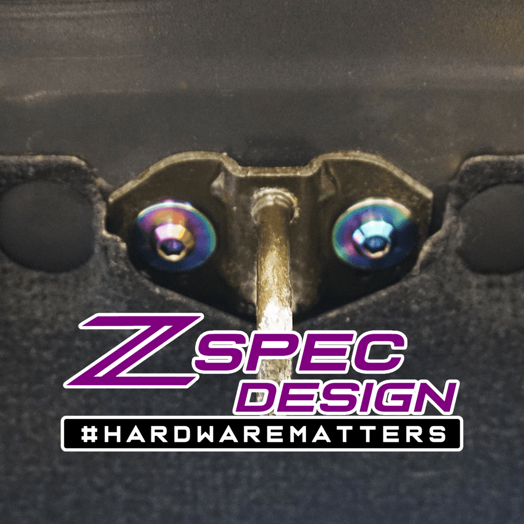 ZSPEC Dress Up Bolts® Hatch-Striker Fastener Kit for Nissan 240SX S13 (& Silvia), Titanium - ZSPEC Design LLC - Hardware Fasteners - 240sx, dead pedal, Fastener Kit, foot rest, Interior Fastener Kits, nissan, pedal, S13, Silvia - zspecdesign.com