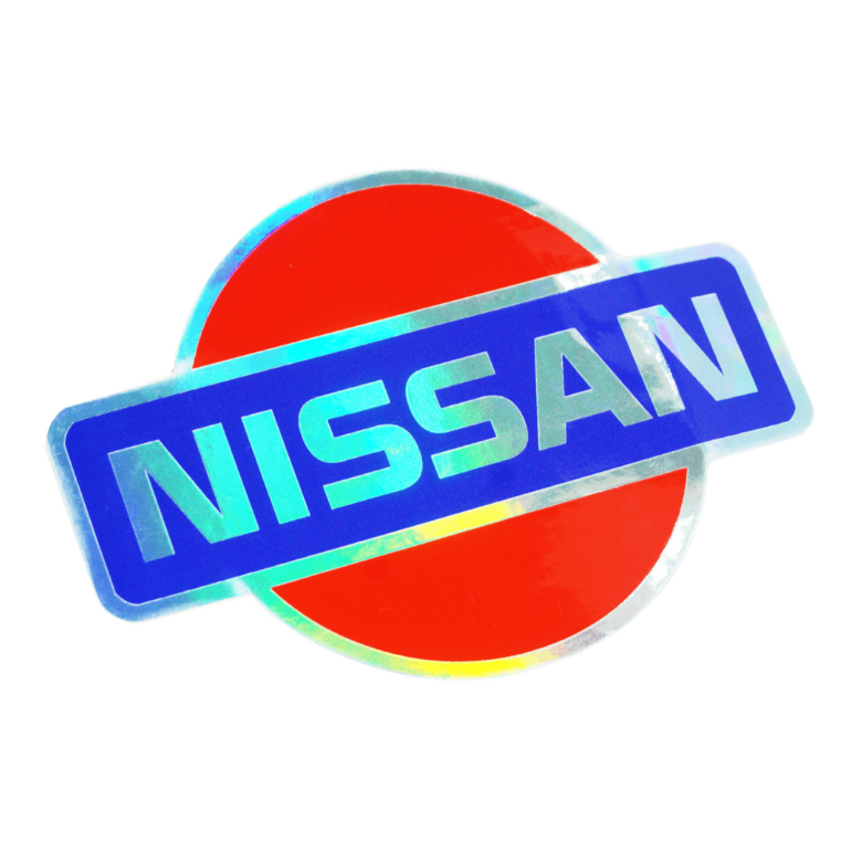 Holographic Vinyl Nissan-Style Sticker Decal, 4" x 2.8" - ZSPEC Design LLC - Decals - 240sx, 300zx, d40, Decal, frontier, lifestyle, nissan, sticker - zspecdesign.com