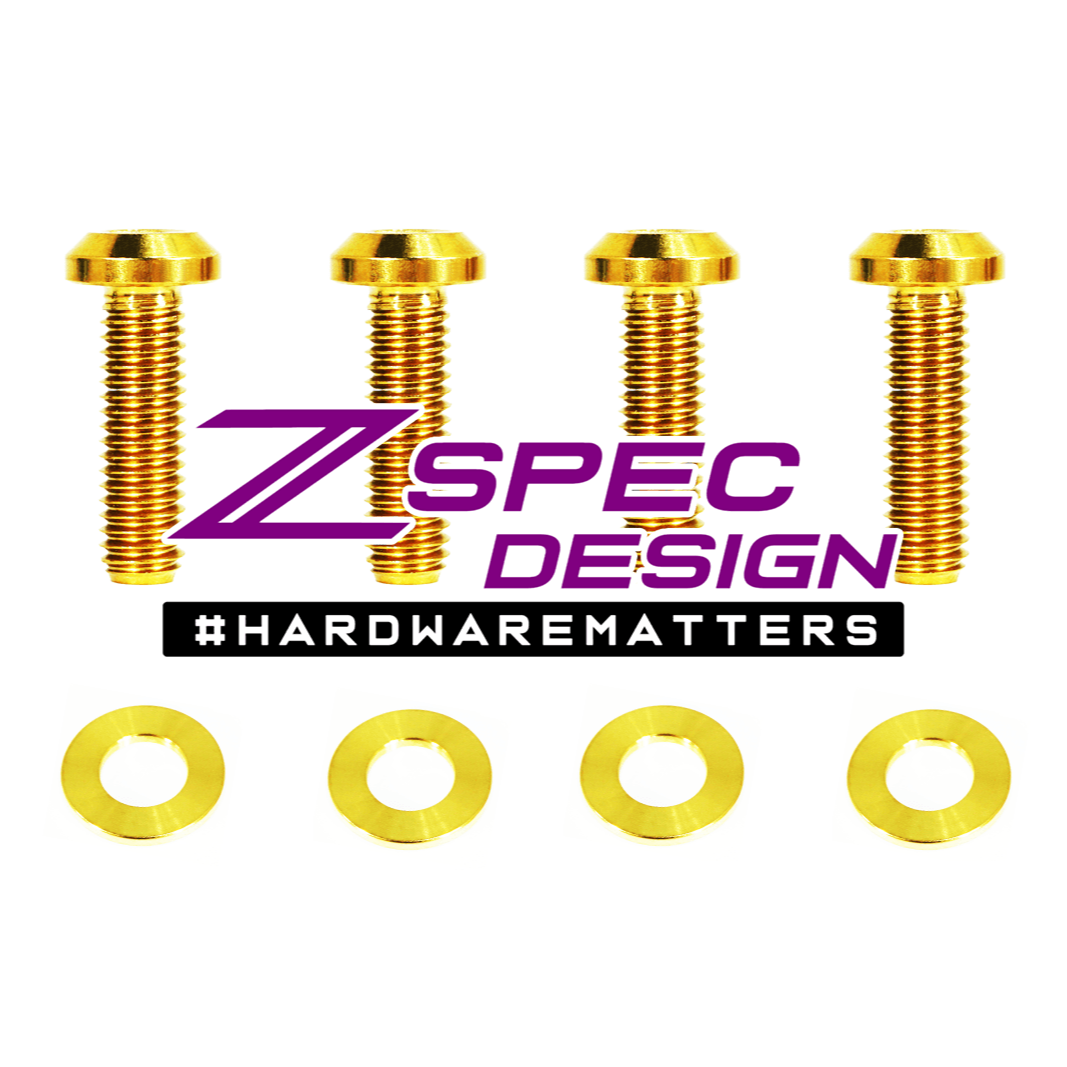 ZSPEC "Brake-Handle Brackets" Fastener Kit for the Honda Grom, Grade-5 Titanium - ZSPEC Design LLC - Hardware Fasteners - Fastener Kit, grom, honda, Motorcycle - zspecdesign.com
