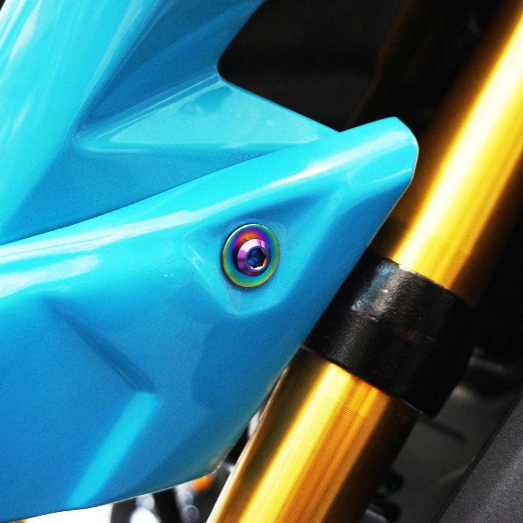 ZSPEC Dress-Up Bolts® Hardware Kit for the pre-2020 Honda Grom Platform, Titanium - ZSPEC Design LLC - Hardware Fasteners - Fastener Kit, grom, honda, Motorcycle - zspecdesign.com