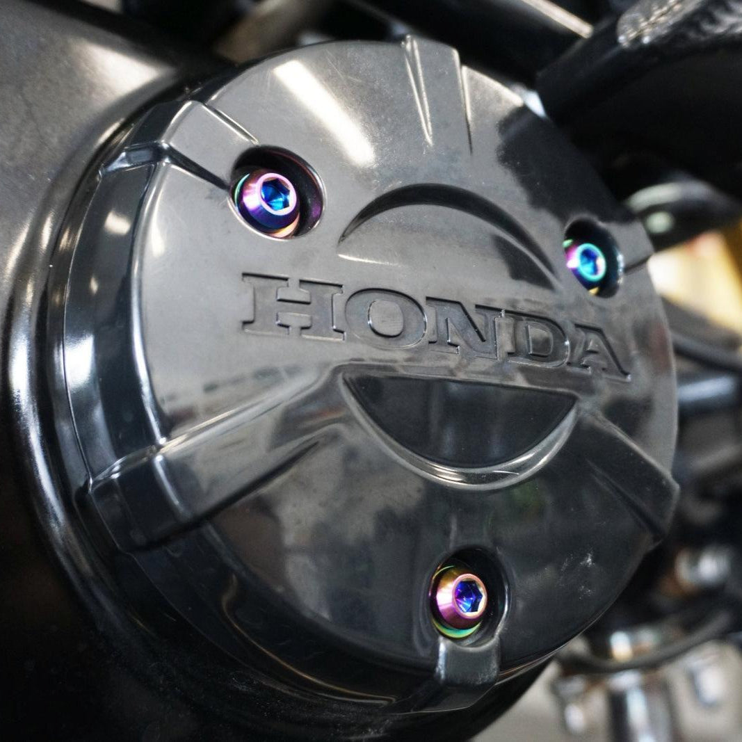 ZSPEC "Small Engine Cover" Fastener Kit for the Honda Grom, Grade-5 Titanium - ZSPEC Design LLC - Hardware Fasteners - Fastener Kit, grom, honda, Motorcycle - zspecdesign.com