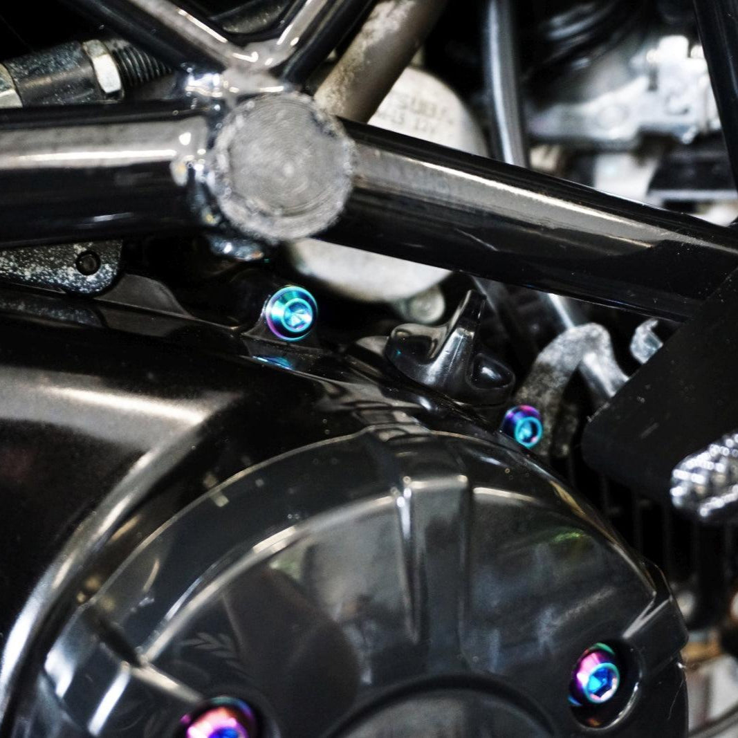 ZSPEC Dress-Up Bolts® Hardware Kit for the 2021+ Honda Grom Platform, Titanium - ZSPEC Design LLC - Hardware Fasteners - Fastener Kit, grom, honda, Motorcycle - zspecdesign.com