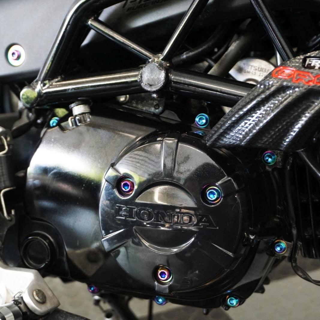 ZSPEC Dress-Up Bolts® Hardware Kit for the pre-2020 Honda Grom Platform, Titanium - ZSPEC Design LLC - Hardware Fasteners - Fastener Kit, grom, honda, Motorcycle - zspecdesign.com
