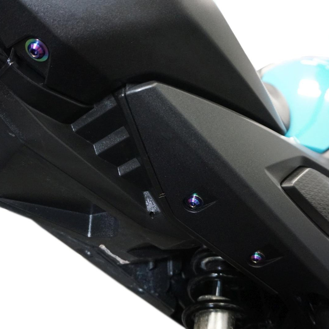 ZSPEC Dress-Up Bolts® Hardware Kit for the 2021+ Honda Grom Platform, Titanium - ZSPEC Design LLC - Hardware Fasteners - Fastener Kit, grom, honda, Motorcycle - zspecdesign.com