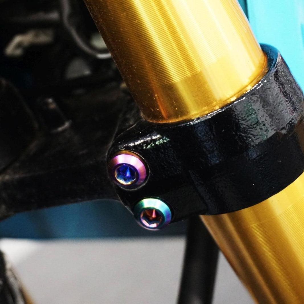 ZSPEC Dress-Up Bolts® Hardware Kit for the pre-2020 Honda Grom Platform, Titanium - ZSPEC Design LLC - Hardware Fasteners - Fastener Kit, grom, honda, Motorcycle - zspecdesign.com