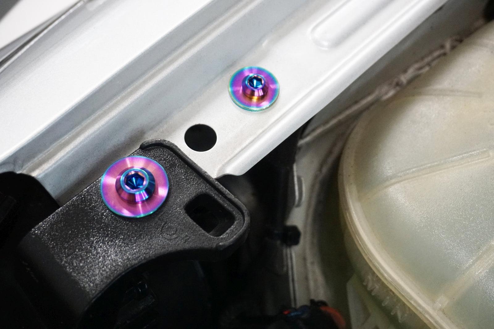 ZSPEC Shock Towers Dress Up Bolts® Fastener Kit for '17+ Hyundai Elantra, Titanium - ZSPEC Design LLC - Hardware Fasteners - elantra, Fastener Kit, hyundai - zspecdesign.com