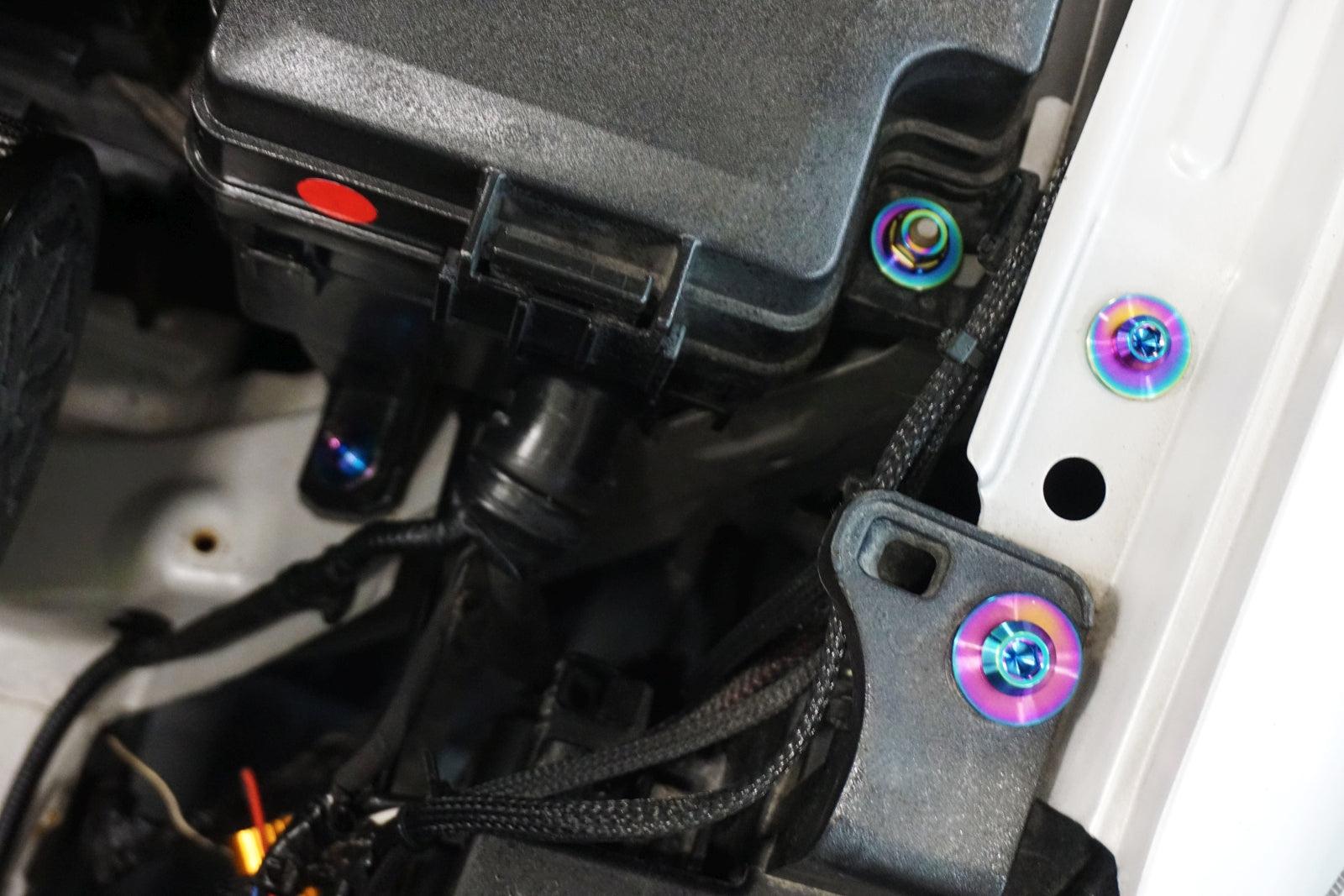 ZSPEC Shock Towers Dress Up Bolts® Fastener Kit for '17+ Hyundai Elantra, Titanium - ZSPEC Design LLC - Hardware Fasteners - elantra, Fastener Kit, hyundai - zspecdesign.com