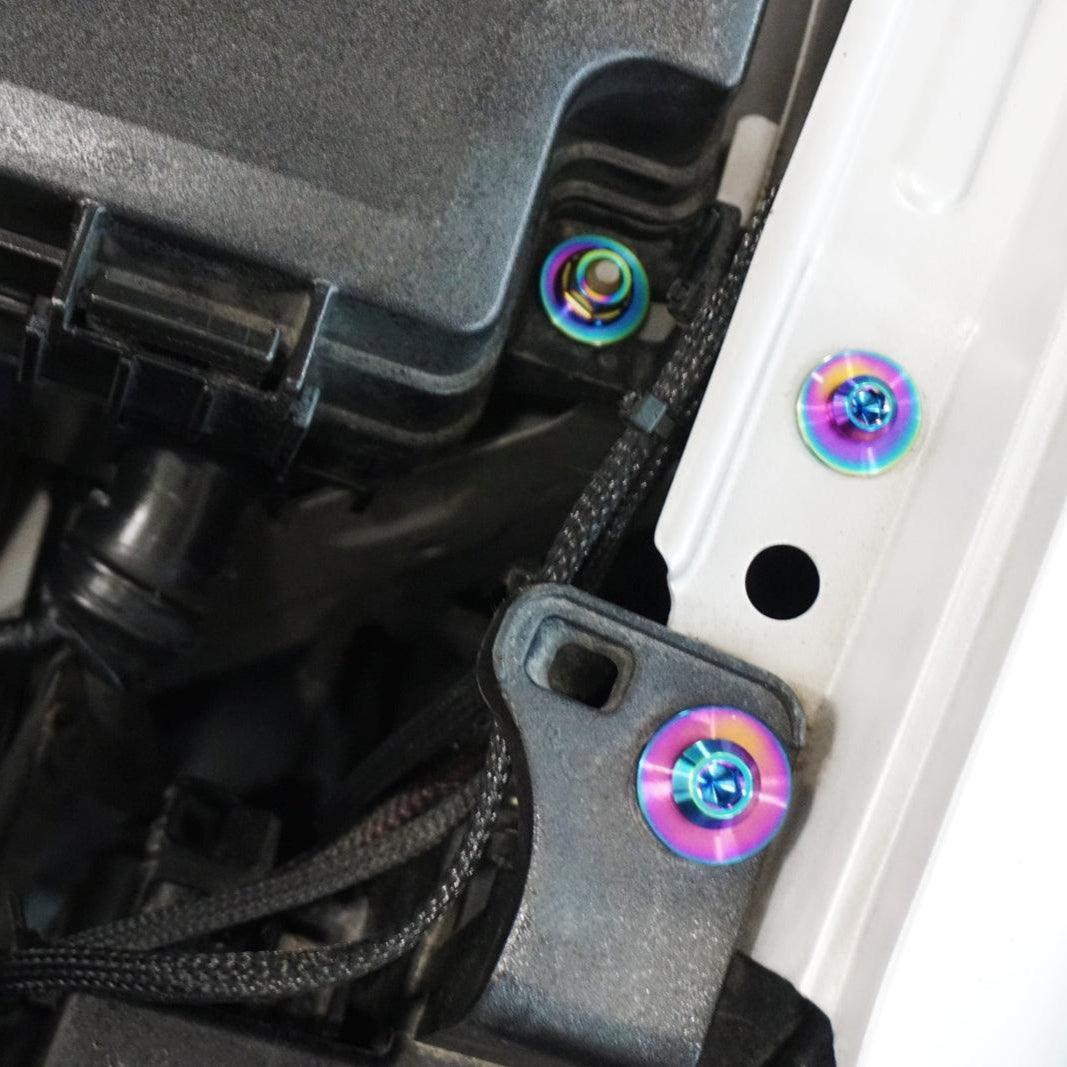 ZSPEC "Stage 1" Dress Up Bolts® Fastener Kit for '17-18 Hyundai Elantra, Titanium - ZSPEC Design LLC - Hardware Fasteners - elantra, Fastener Kit, hyundai, stage 1 - zspecdesign.com