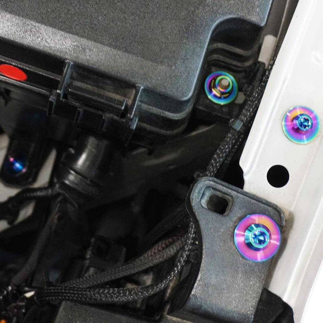 ZSPEC "Stage 1" Dress Up Bolts® Fastener Kit for '17-18 Hyundai Elantra, Titanium - ZSPEC Design LLC - Hardware Fasteners - elantra, Fastener Kit, hyundai, stage 1 - zspecdesign.com