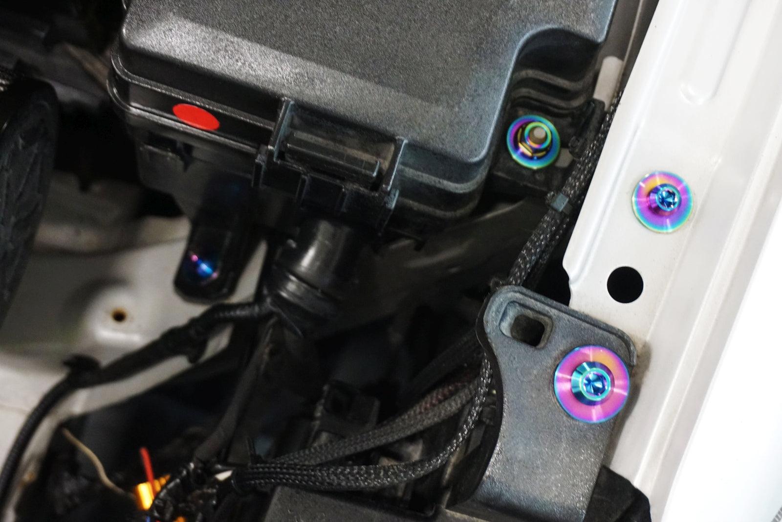 ZSPEC "Stage 1" Dress Up Bolts® Fastener Kit for '17-18 Hyundai Elantra, Titanium  Engine Bay Dress Up Hardware Kit Upgrade Performance Auto Car Import JDM KDM USDM Grade-5 GR5