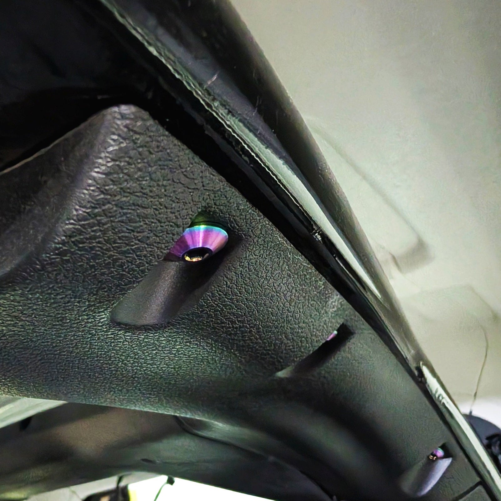 ZSPEC Interior Overhead Trim Fastener for 2018+ Jeep JLU Wrangler, Titanium - Dress Up Bolts Hardware by ZSPEC Design LLC