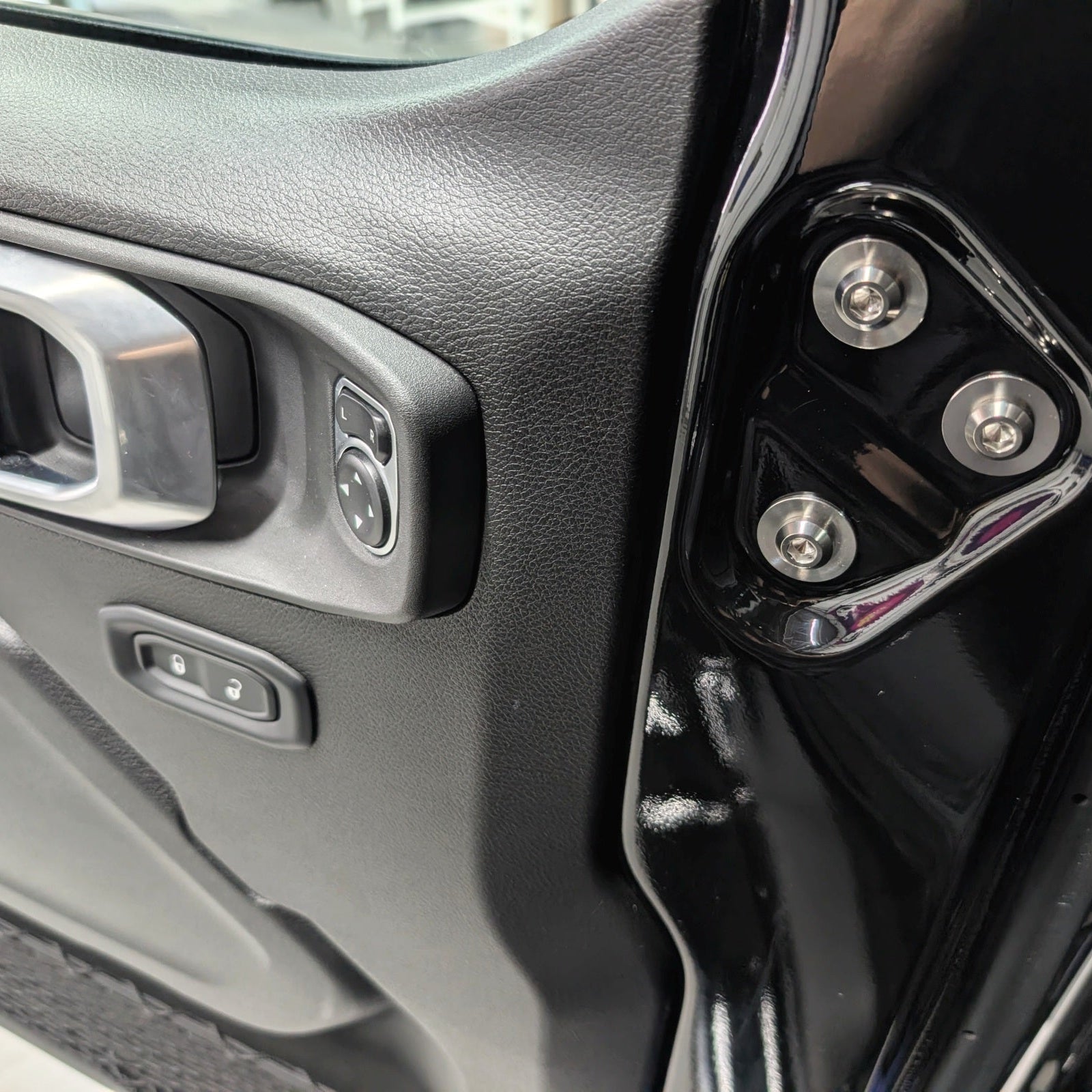ZSPEC Side-Mirrors Hardware Kit for 2018+ Jeep JLU Wrangler, Titanium - Dress Up Bolts Hardware from ZSPEC Design LLC