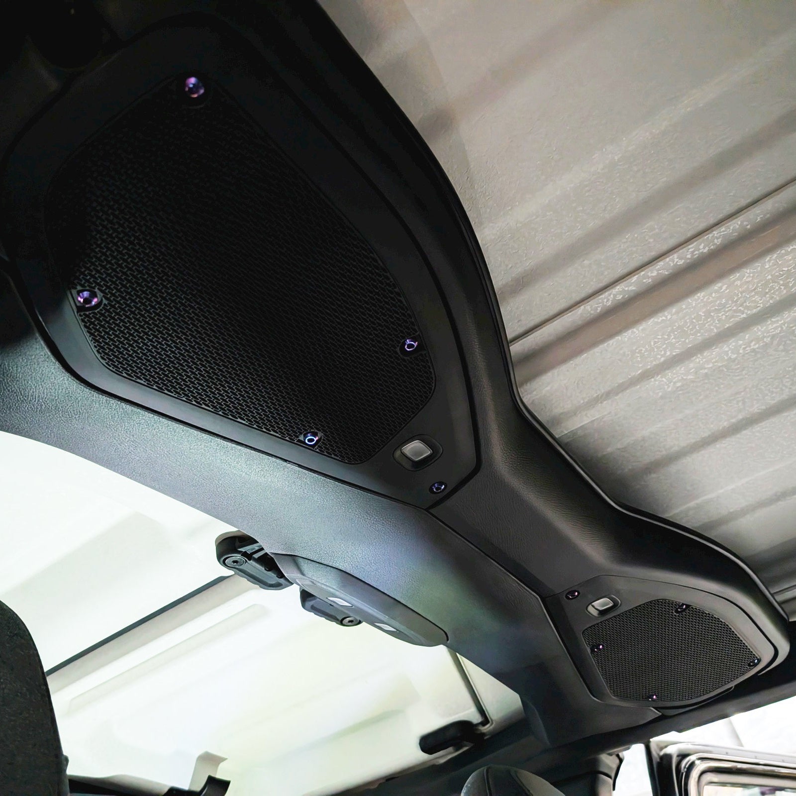 ZSPEC Interior Overhead Trim Fastener for 2018+ Jeep JLU Wrangler, Titanium - Dress Up Bolts Hardware by ZSPEC Design LLC