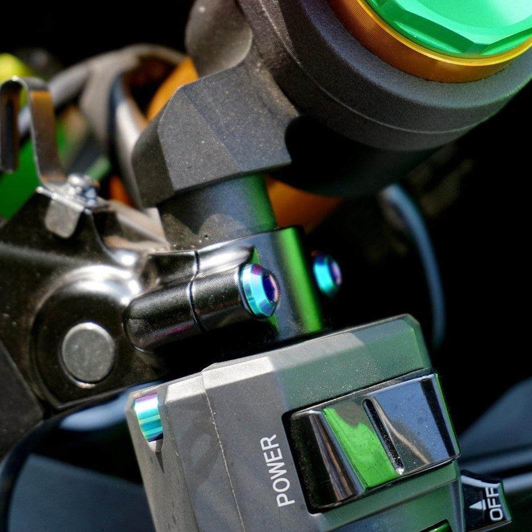 ZSPEC Titanium Fasteners for the Kawasaki Ninja 636 ZX6R Brake-Lever Brackets - ZSPEC Design LLC - Hardware Fasteners - Fastener Kit, kawasaki, Motorcycle, ninja, zxr6 - zspecdesign.com