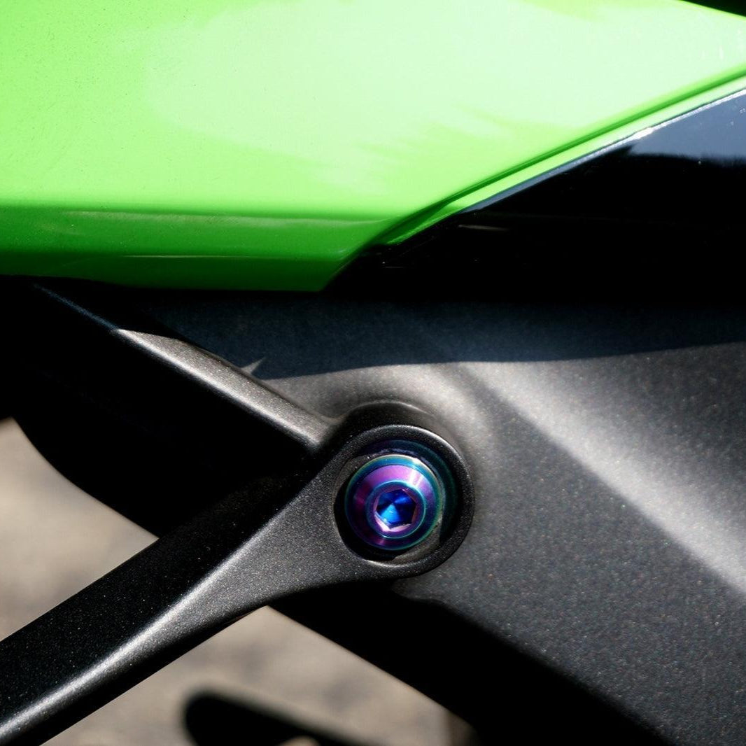 ZSPEC Titanium Fasteners for the Kawasaki Ninja 636 ZX6R Foot-Peg Brackets - ZSPEC Design LLC - Hardware Fasteners - Fastener Kit, kawasaki, Motorcycle, ninja, zxr6 - zspecdesign.com