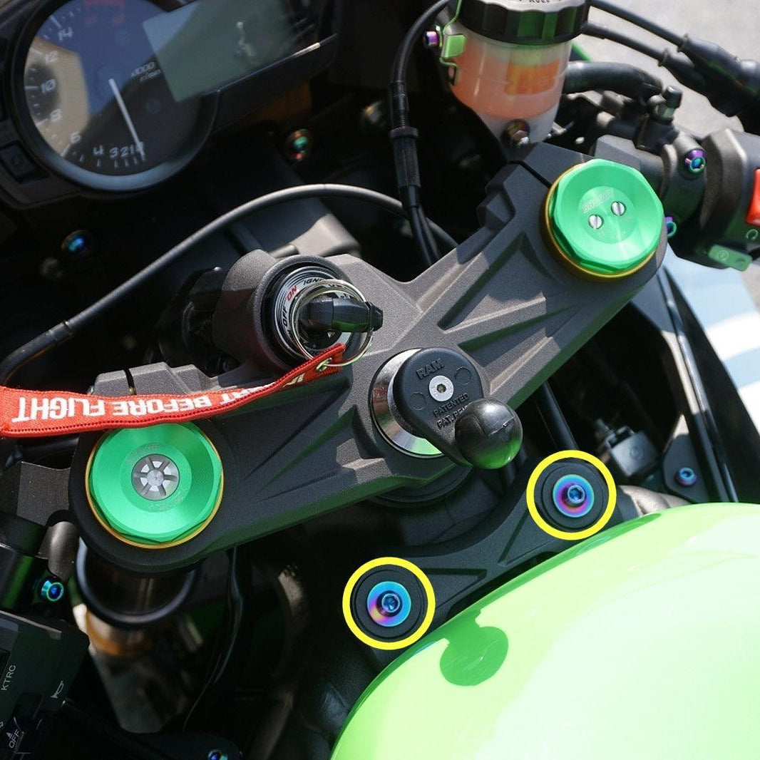 ZSPEC Titanium Fasteners for the Kawasaki Ninja 636 ZX6R Fuel/Gas Tank - ZSPEC Design LLC - Hardware Fasteners - Fastener Kit, kawasaki, Motorcycle, ninja, zxr6 - zspecdesign.com
