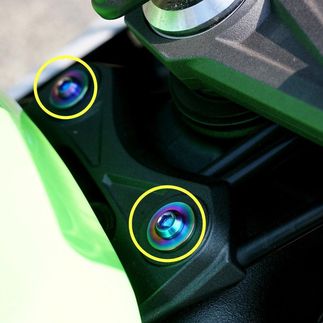 ZSPEC Titanium Fasteners for the Kawasaki Ninja 636 ZX6R Fuel/Gas Tank - ZSPEC Design LLC - Hardware Fasteners - Fastener Kit, kawasaki, Motorcycle, ninja, zxr6 - zspecdesign.com