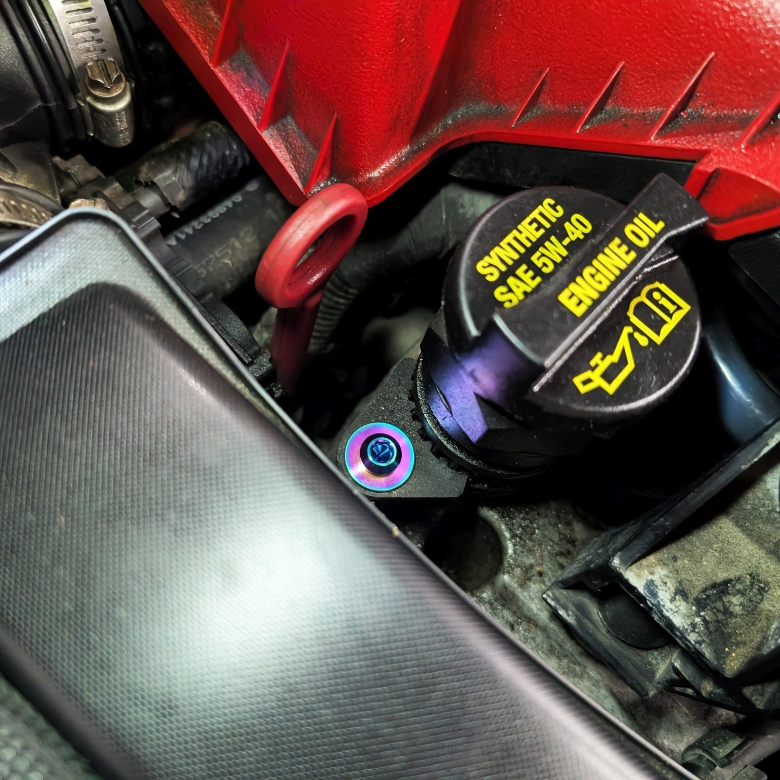 ZSPEC Staged Dress Up Bolts Fastener Hardware Kit for '07-25 Fiat 500 & Abarth Titanium Grade-5 - ZSPEC Design LLC