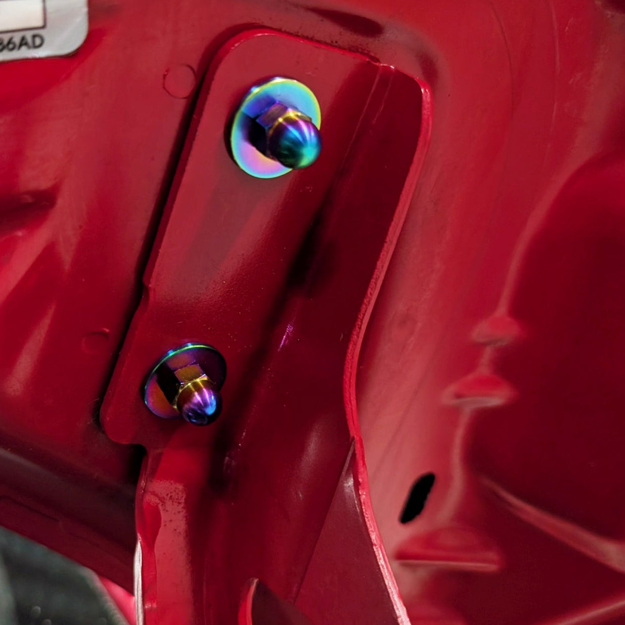 ZSPEC Titanium Dress Up Acorn Nuts & Washers Hood Hardware Kit for the '07-25 Fiat 500 & Abarth - ZSPEC Design LLC