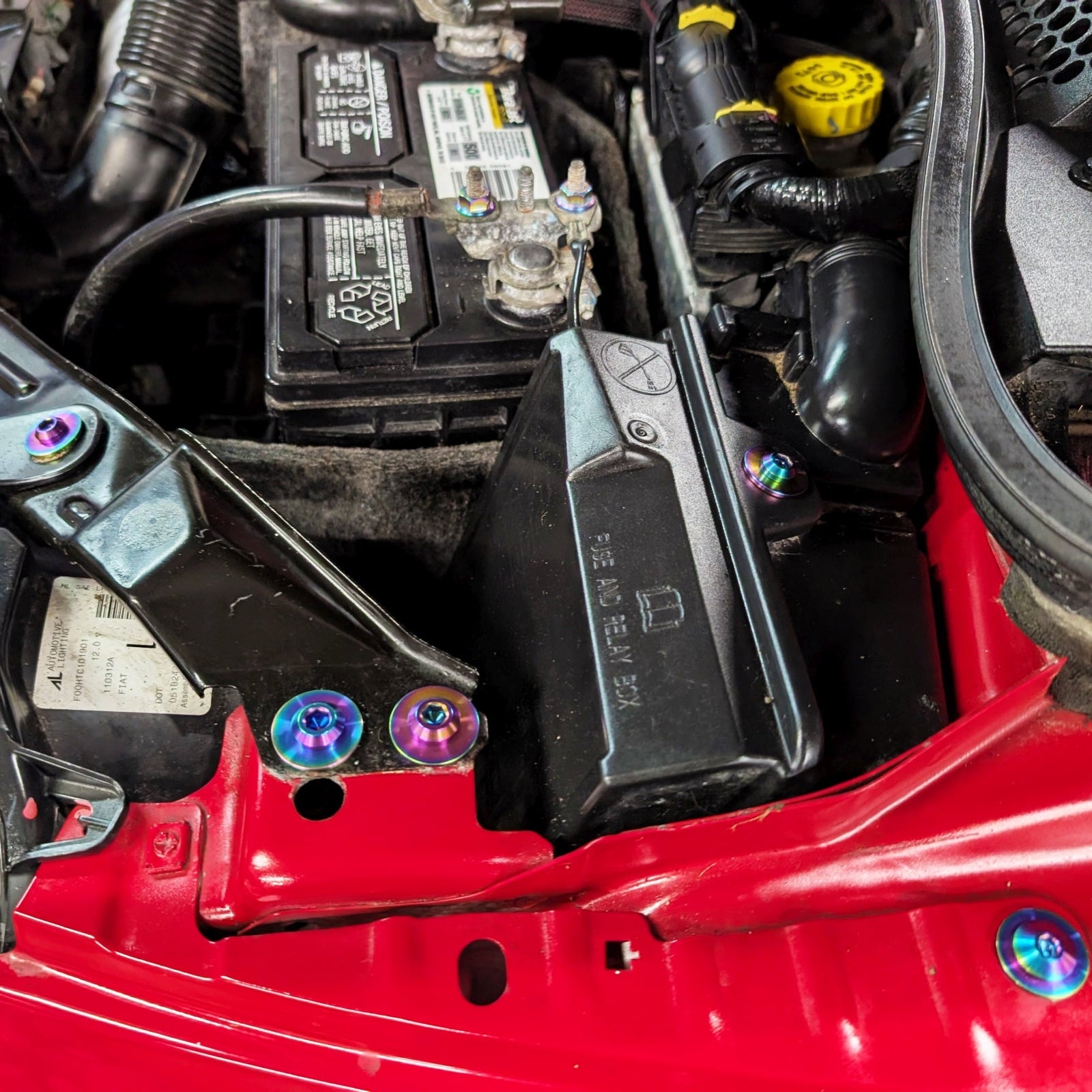 ZSPEC Staged Dress Up Bolts Fastener Hardware Kit for '07-25 Fiat 500 & Abarth Titanium Grade-5 - ZSPEC Design LLC