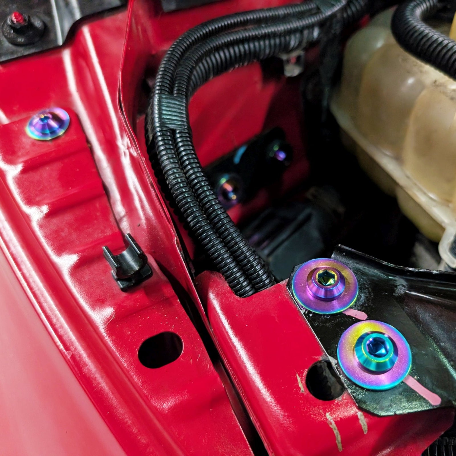 ZSPEC Staged Dress Up Bolts Fastener Hardware Kit for '07-25 Fiat 500 & Abarth Titanium Grade-5 - ZSPEC Design LLC