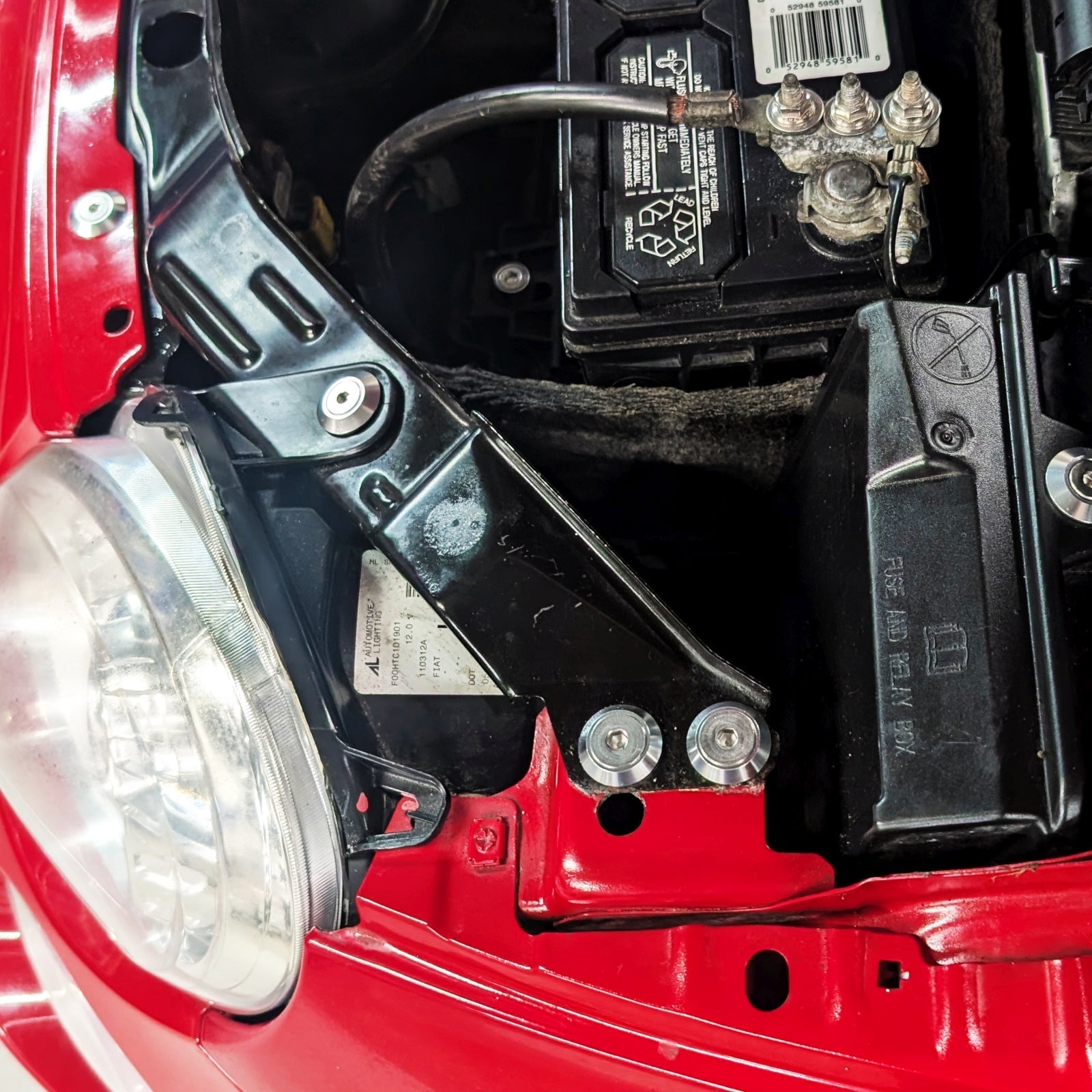 ZSPEC Stage-2 Hardware Kit, Fiat 500 & Abarth, Stainless & Billet Dress Up Bolts Washers Hardware - ZSPEC Design LLC