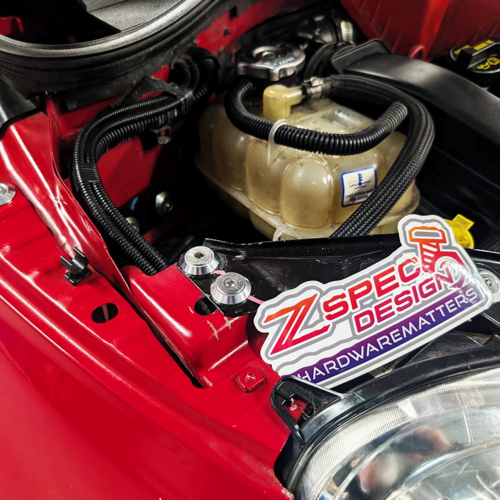 ZSPEC Stage-2 Hardware Kit, Fiat 500 & Abarth, Stainless & Billet Dress Up Bolts Washers Hardware - ZSPEC Design LLC