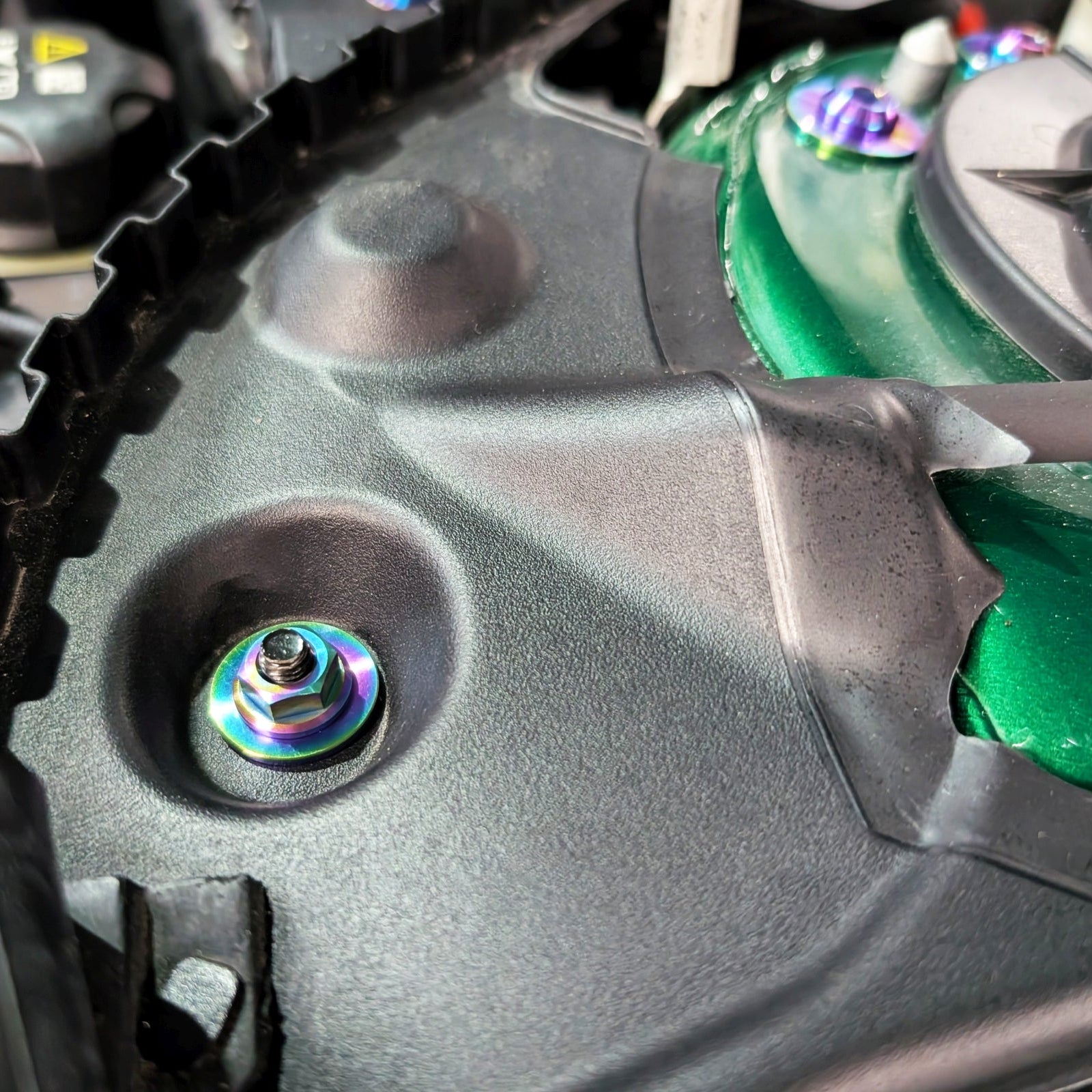 ZSPEC Staged Dress Up Bolts® Fastener Kit, '22+ Mini Cooper F56s, Titanium - ZSPEC Design LLC