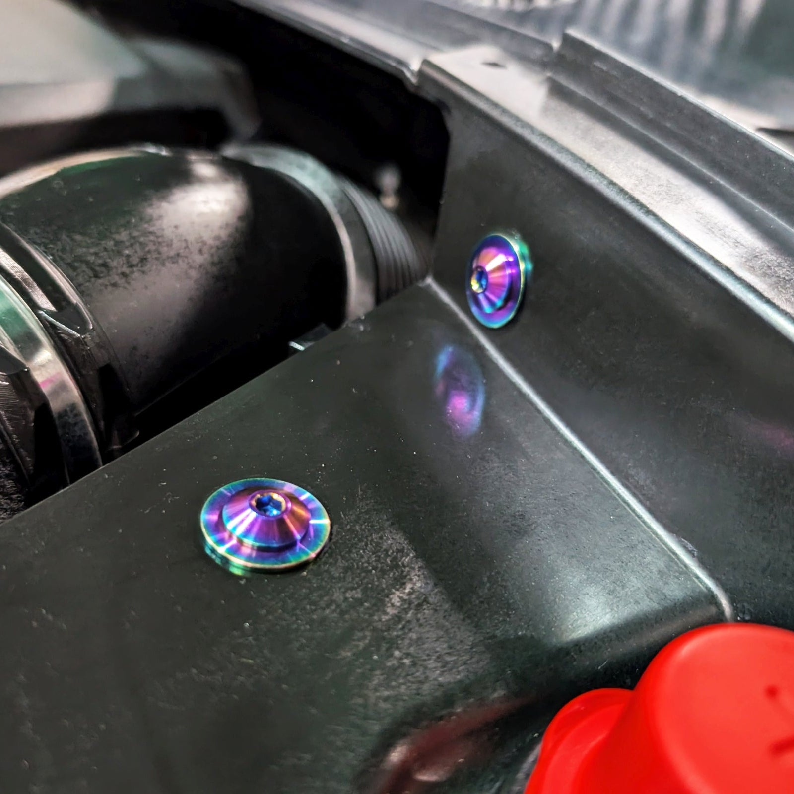 ZSPEC Staged Dress Up Bolts® Fastener Kit, '22+ Mini Cooper F56s, Titanium - ZSPEC Design LLC