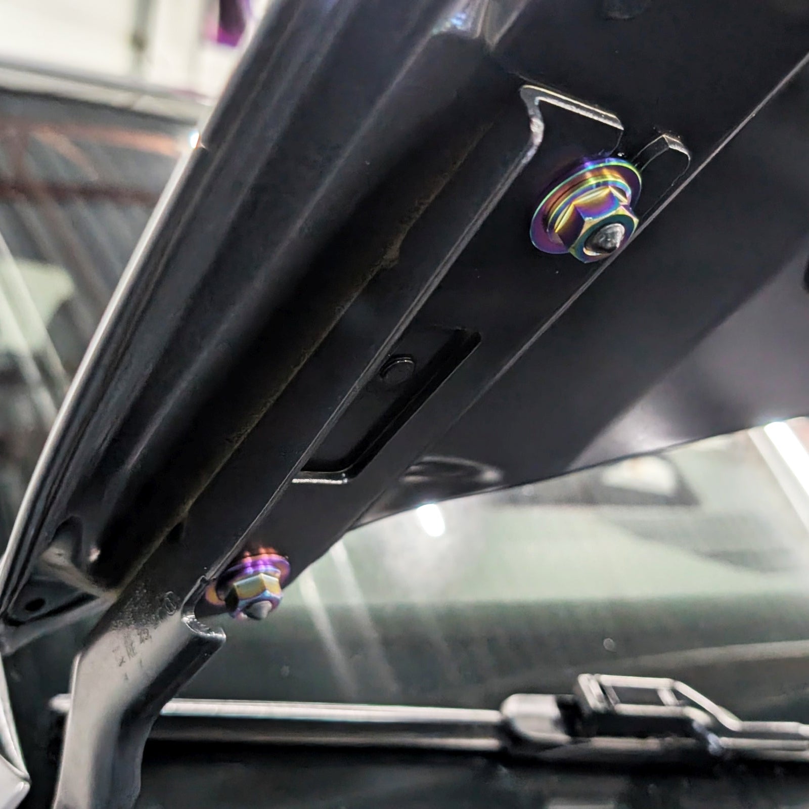 ZSPEC Hood & Hood Hinges Titanium Hardware Kit for the '22+ VW MK8 Gol