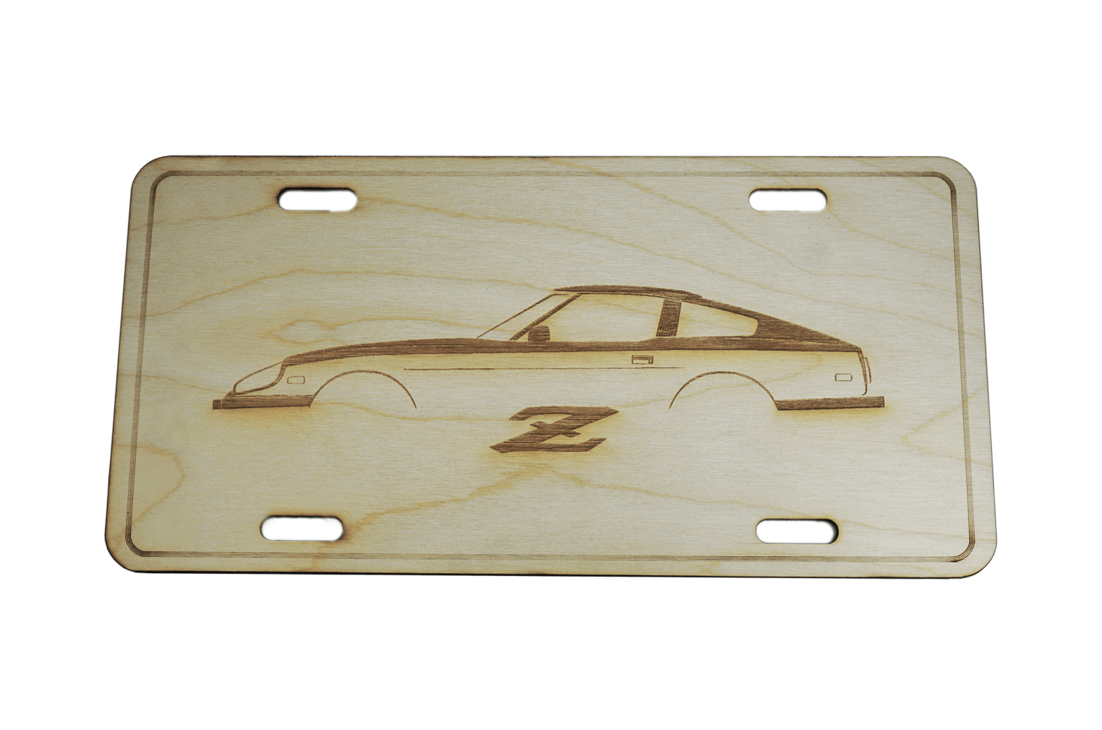 ZSPEC Datsun 280zx S130 License Plate, Birch, Ornament for Office, Garage or Man-Cave - ZSPEC Design LLC - Holiday Ornaments - 280zx, datsun, garage art, license, lifestyle, ornament, s130 - zspecdesign.com