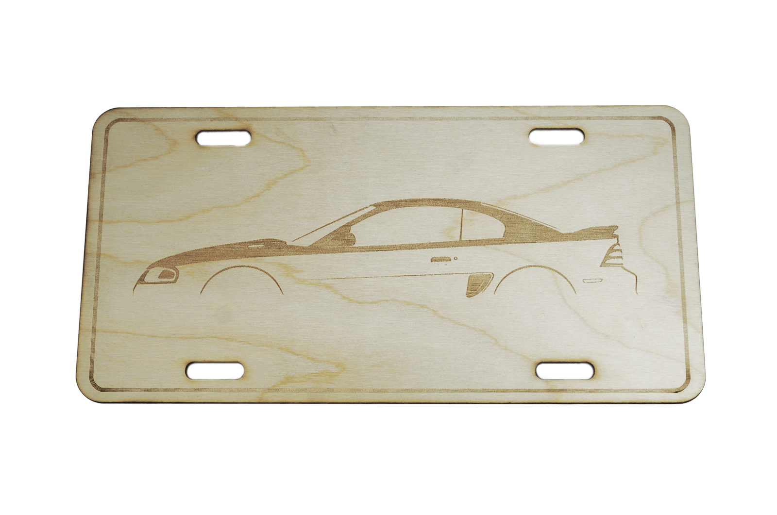 ZSPEC Ford Mustang SN95 License Plate, Birch, Ornament for Office, Garage or Man-Cave - ZSPEC Design LLC - Holiday Ornaments - ford, garage art, license, lifestyle, mustang, ornament, sn95 - zspecdesign.com