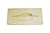 ZSPEC Laser-Etched Birch License Plate, Ornamental.1/8' Birch Plywood construction.  Approximately the same size as a traditional license plate ZSPEC Design LLC Chevy Monte Carlo SS