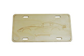 ZSPEC Dodge Viper SRT Silhouette License Plate, Birch, Ornamental  1/8' Birch Plywood construction.  Approximately the same size as a traditional license plate ZSPEC Design LLC Dodge Viper