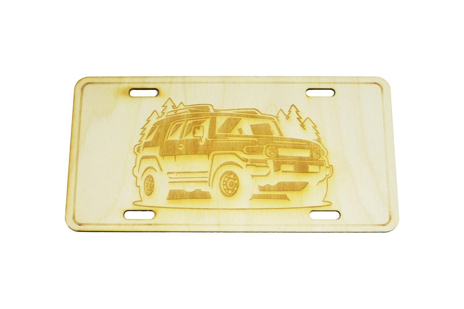 ZSPEC Toyota FJ Cruiser License Plate, Birch, Ornamental - ZSPEC Design LLC - Holiday Ornaments - fj, garage art, license, lifestyle, ornament, toyota - zspecdesign.com