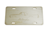 ZSPEC Chevy El Camino License Plate, Birch, Ornament for Office, Garage or Man-Cave