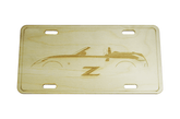 ZSPEC Nissan 370z Roadster License Plate, Birch, Ornament for Office, Garage or Man-Cave