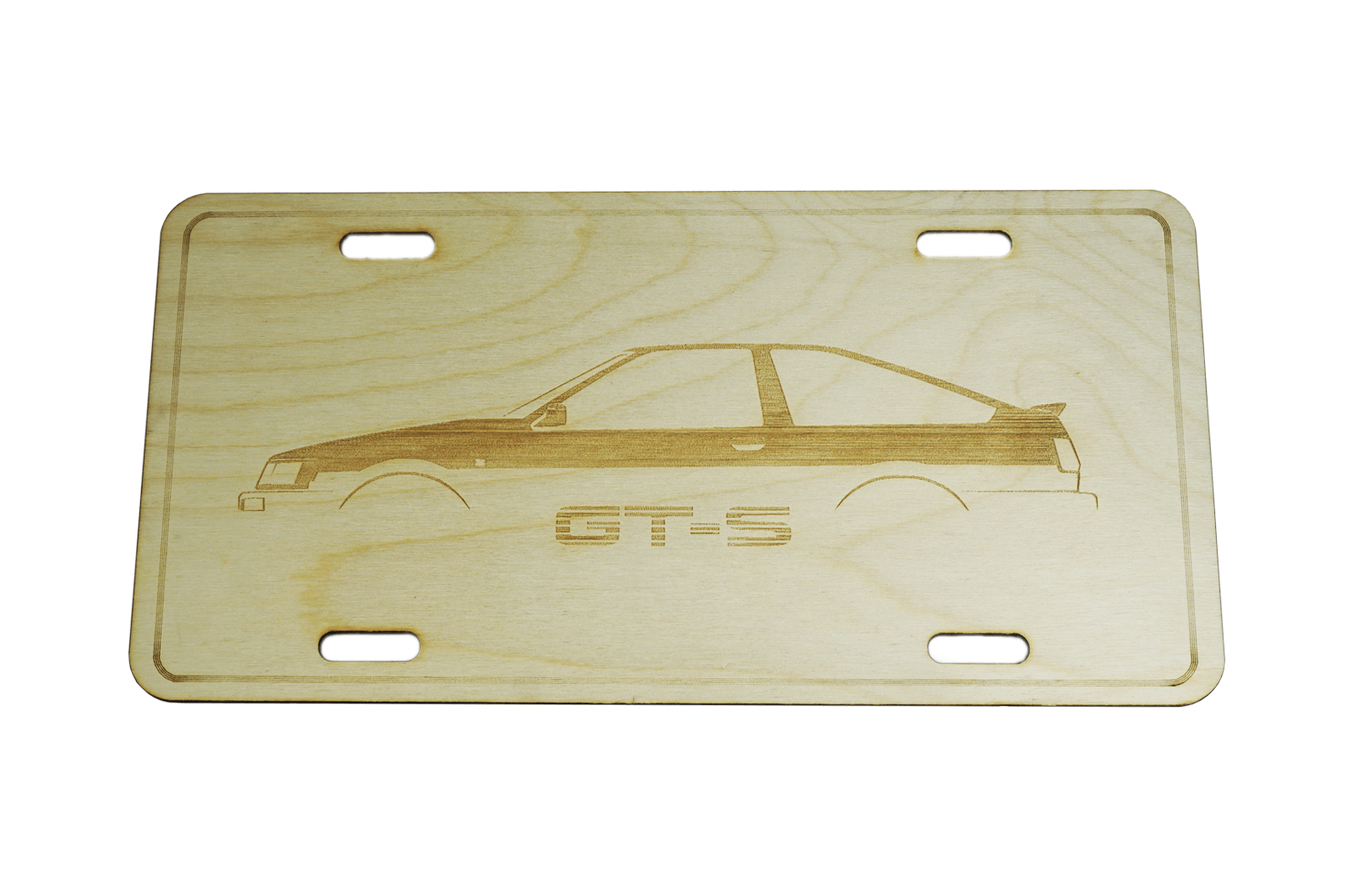 ZSPEC Toyota Corolla GTS License Plate, Birch, Ornament for Office, Garage or Man-Cave