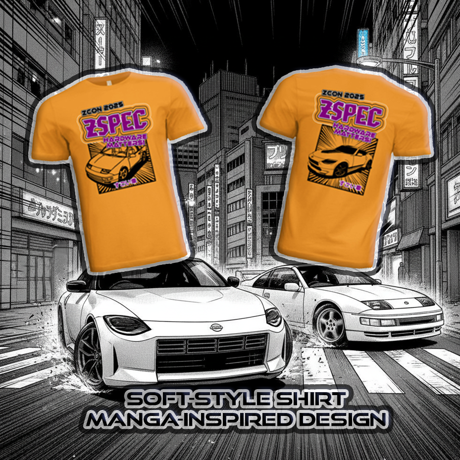 ZSPEC's Manga-Style Soft-Style T-Shirt from ZCON 2025 in Gold