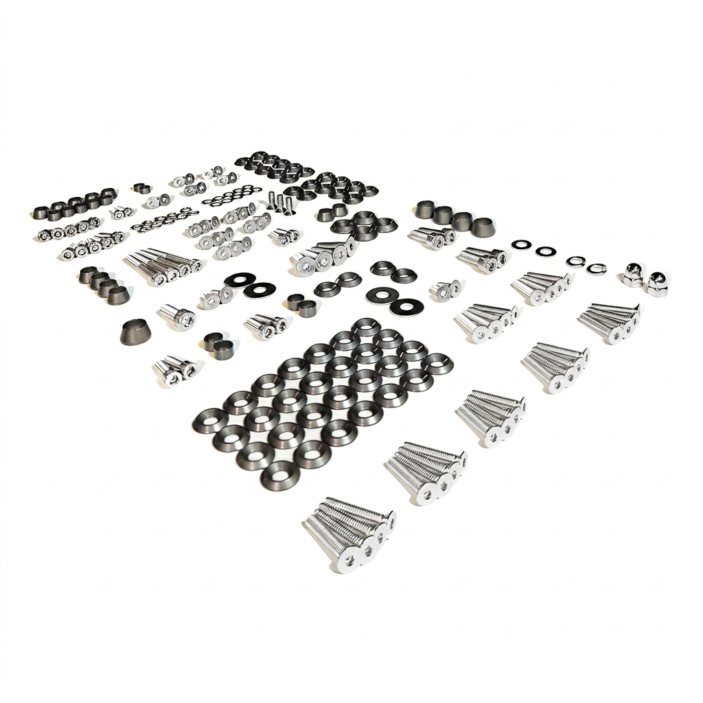 ZSPEC "Stage 3" Dress Up Bolts® Fastener Kit for '05-14 Ford Mustang V8 S197, Stainless & Billet - ZSPEC Design LLC - Hardware Fasteners - Fastener Kit, ford, mustang, s197, stage 3, v6 - zspecdesign.com