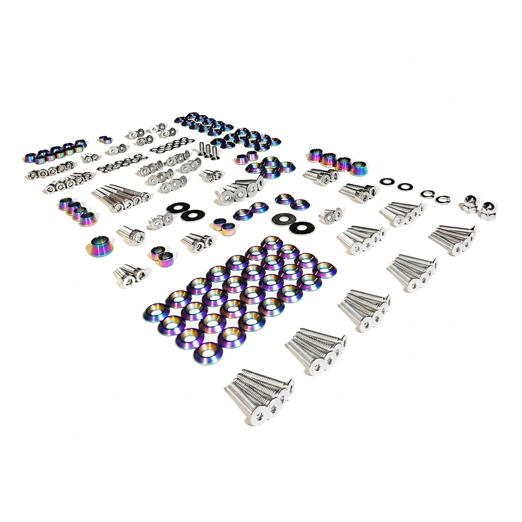 ZSPEC "Stage 3" Dress Up Bolts® Fastener Kit for '05-14 Ford Mustang V8 S197, Stainless & Billet - ZSPEC Design LLC - Hardware Fasteners - Fastener Kit, ford, mustang, s197, stage 3, v6 - zspecdesign.com