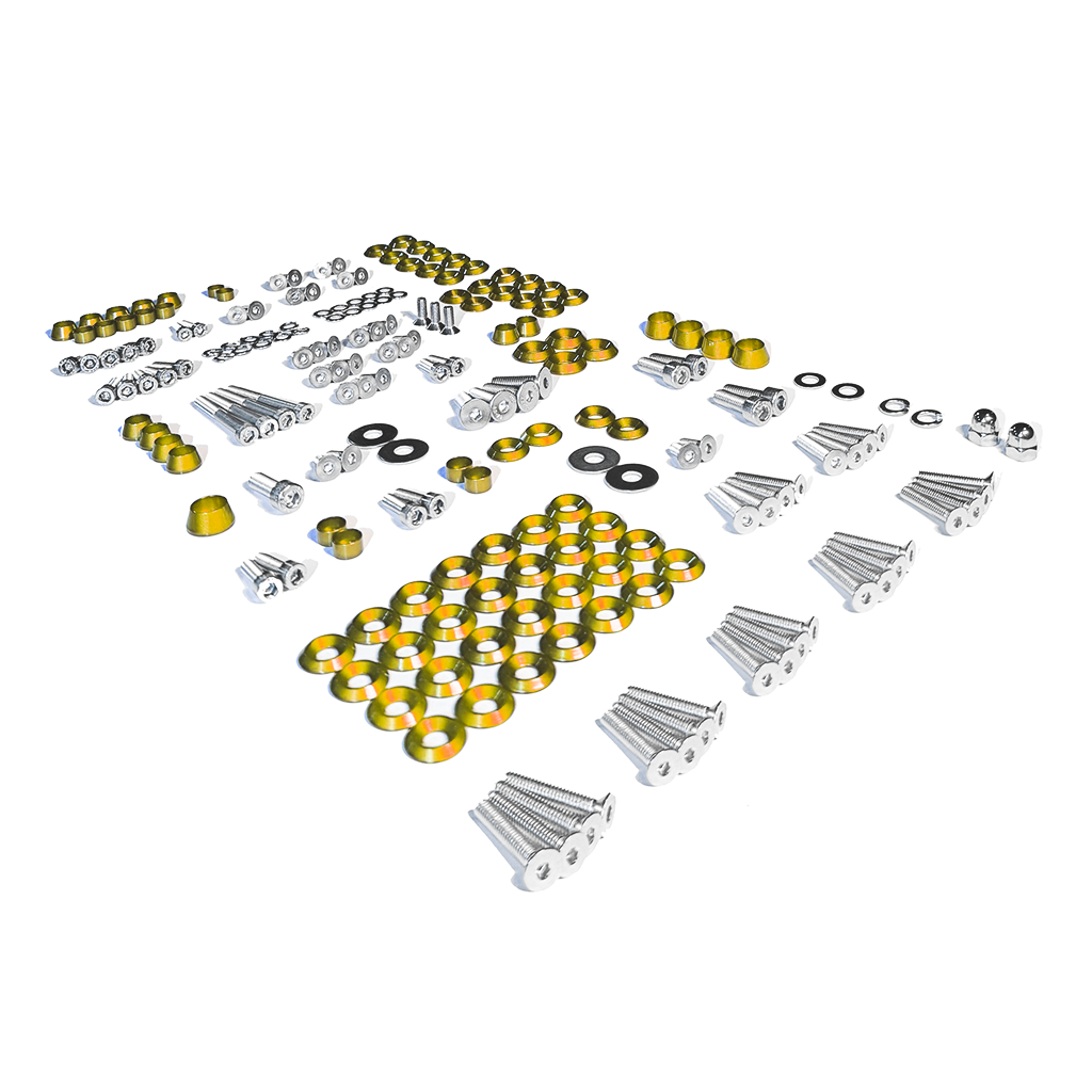 ZSPEC "Stage 3" Dress Up Bolts® Fastener Kit for '05-14 Ford Mustang V8 S197, Stainless & Billet - ZSPEC Design LLC - Hardware Fasteners - Fastener Kit, ford, mustang, s197, stage 3, v6 - zspecdesign.com