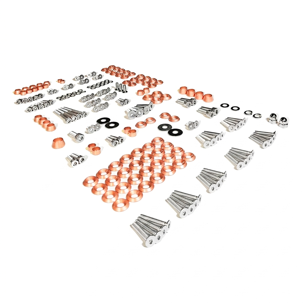 ZSPEC "Stage 3" Dress Up Bolts® Fastener Kit for '05-14 Ford Mustang V8 S197, Stainless & Billet - ZSPEC Design LLC - Hardware Fasteners - Fastener Kit, ford, mustang, s197, stage 3, v6 - zspecdesign.com